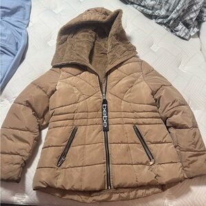 Bebe Kids Brown Puffer Jacket